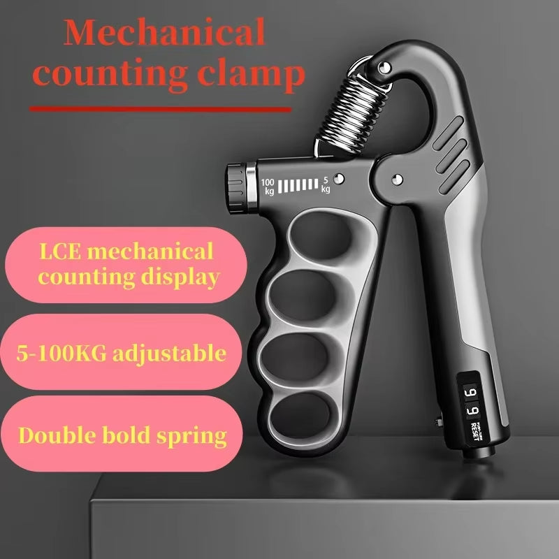 5-100Kg Adjustable Hand Grips Strength Gym Wrist Expander Hand Strengthener for Muscle Recovery Fitness Hand Strength Exercise