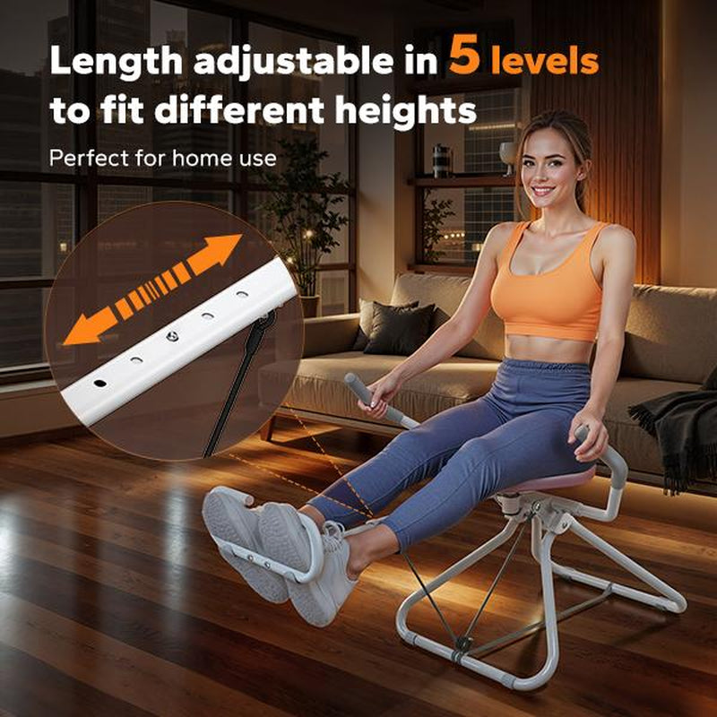 MERACH Seated Ab Crunch Trainer, Foldable Core Exercise Equipment for Home Gyms, Comfortable Multi-Functional Waist Twist Exercise Trainer