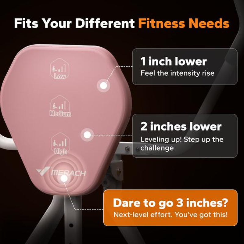 MERACH Seated Ab Crunch Trainer, Foldable Core Exercise Equipment for Home Gyms, Comfortable Multi-Functional Waist Twist Exercise Trainer