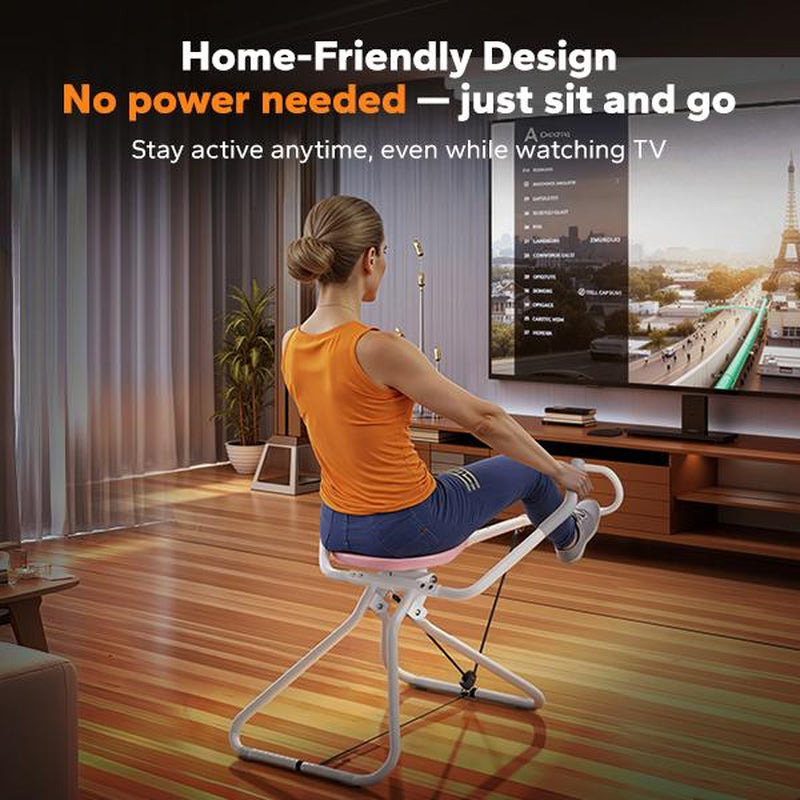 MERACH Seated Ab Crunch Trainer, Foldable Core Exercise Equipment for Home Gyms, Comfortable Multi-Functional Waist Twist Exercise Trainer