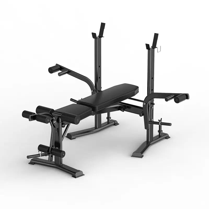 Workout Bench for Home Gym Strength Training Equipment with Preacher Curl Pad and Weight Rack Storage