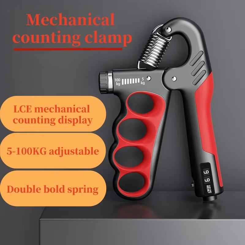 5-100Kg Adjustable Hand Grips Strength Gym Wrist Expander Hand Strengthener for Muscle Recovery Fitness Hand Strength Exercise